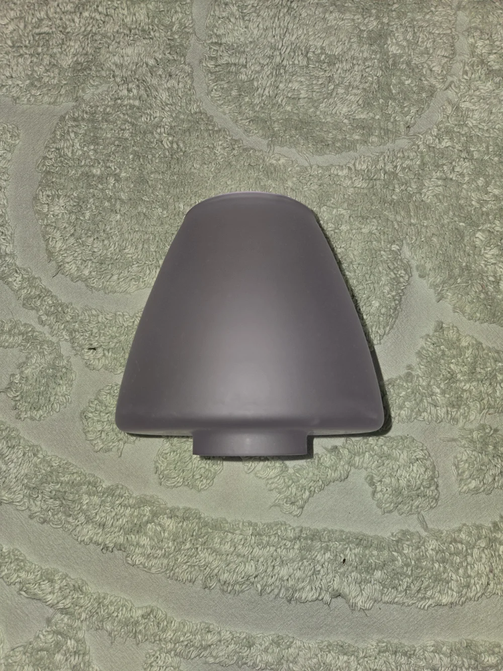 Purple Frosted Glass Accent Candle Holder